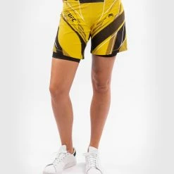 UFC Venum Authentic Fight Night Women's Shorts - Long Fit - Yellow