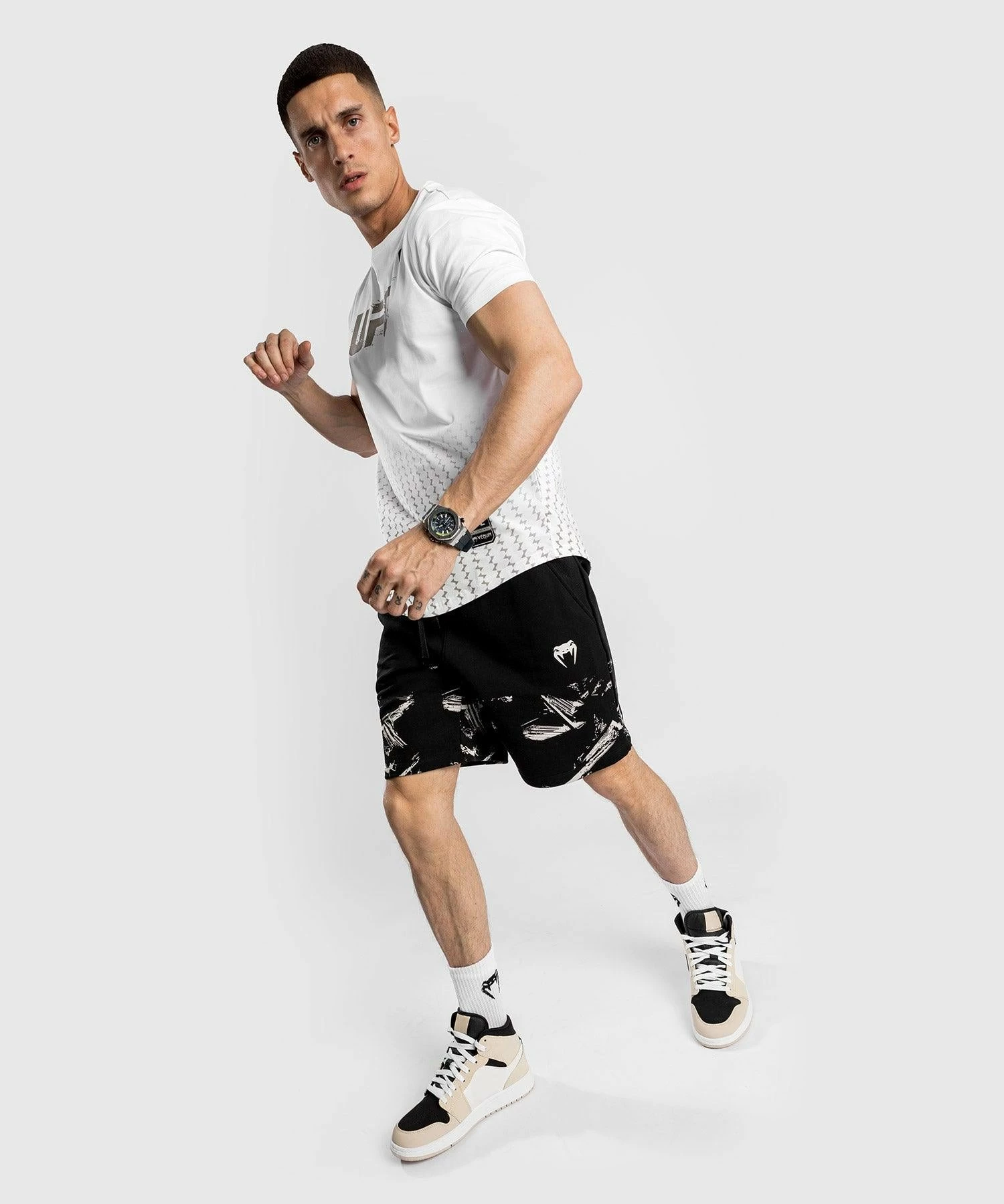 UFC Venum Authentic Fight Week Men's 2.0 Short Sleeve T-Shirt - White 4 UFC Venum Authentic Fight Week Men's 2.0 Short Sleeve T-Shirt - White - Image 4