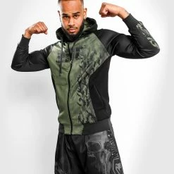 UFC Venum Authentic Fight Week Men's Zip Hoodie - Khaki