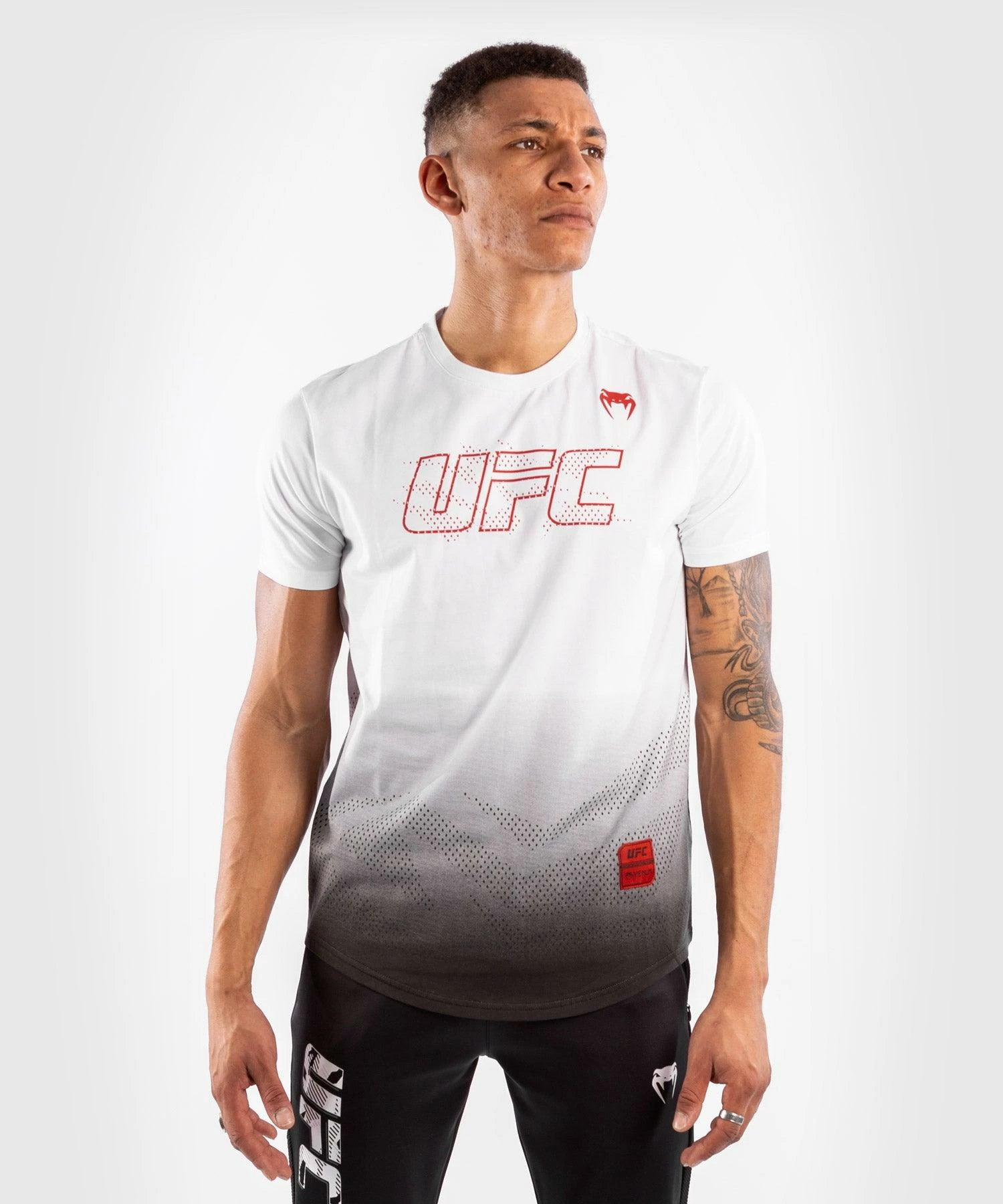 UFC Venum Authentic Fight Week 2 Men's Short Sleeve T-shirt - White 1 UFC Venum Authentic Fight Week 2 Men's Short Sleeve T-shirt - White