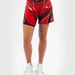 UFC Venum Authentic Fight Night Women's Shorts - Long Fit - Red