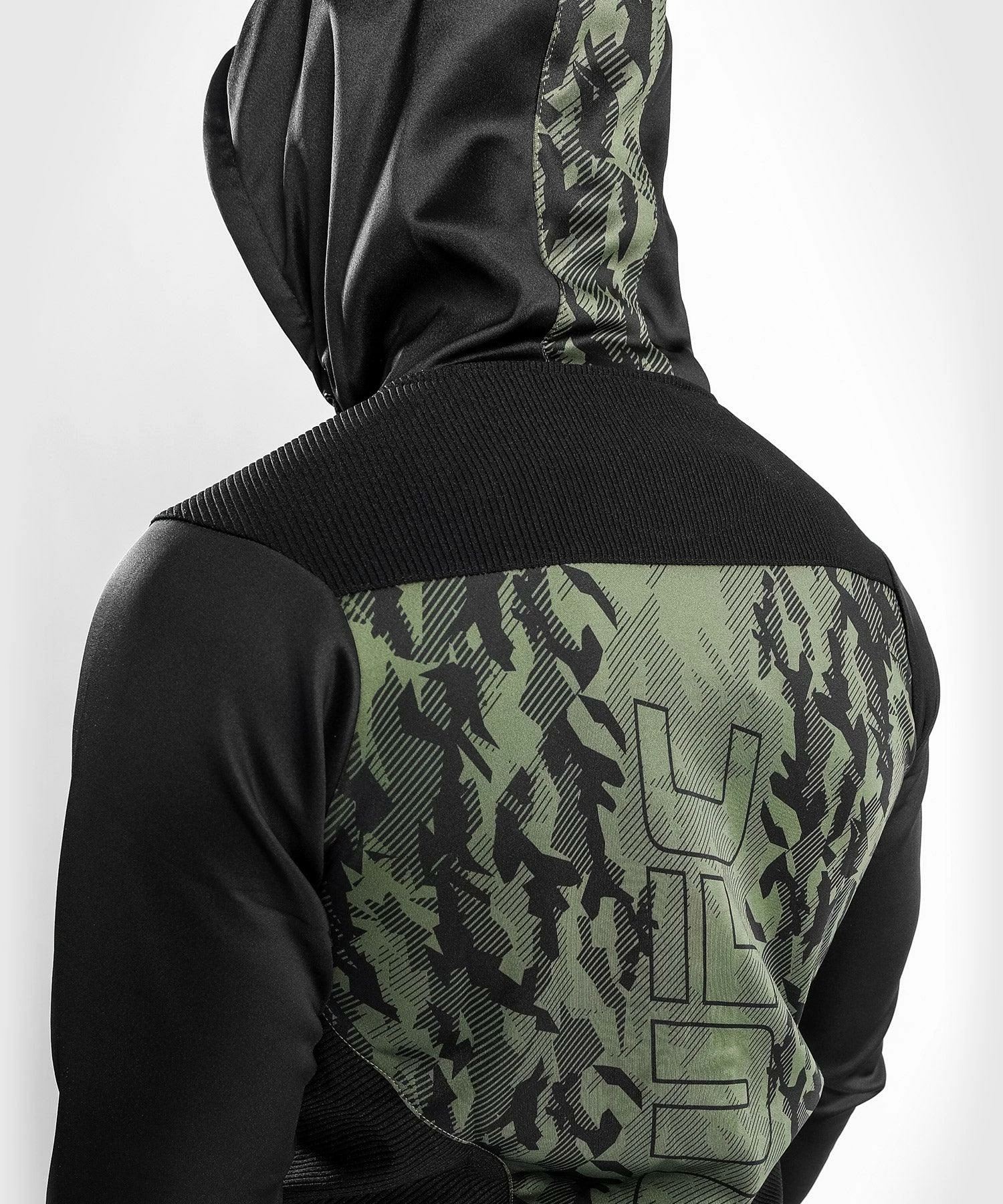 UFC Venum Authentic Fight Week Men's Zip Hoodie - Khaki 6 UFC Venum Authentic Fight Week Men's Zip Hoodie - Khaki - Image 6