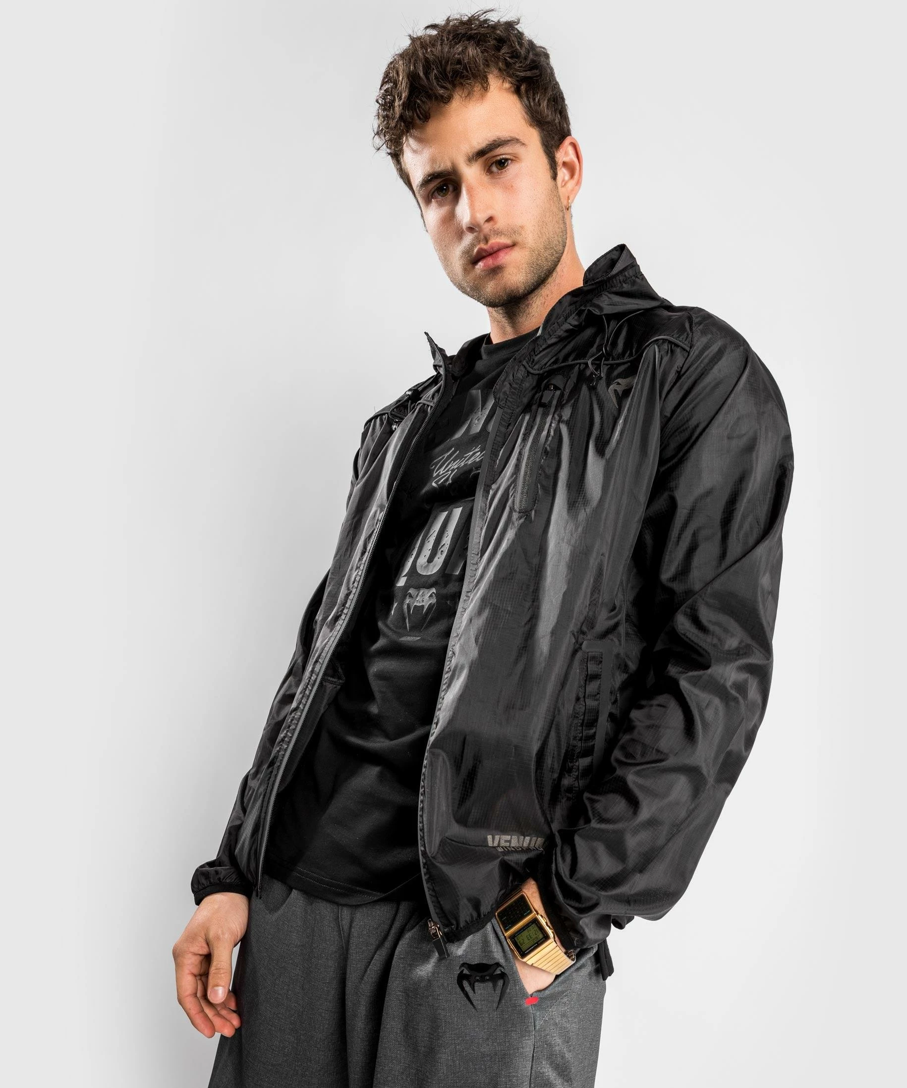 Venum Tempest 2.0 Windproof Jacket - Black 3 Venum Tempest 2.0 Windproof Jacket - Black - Image 3
