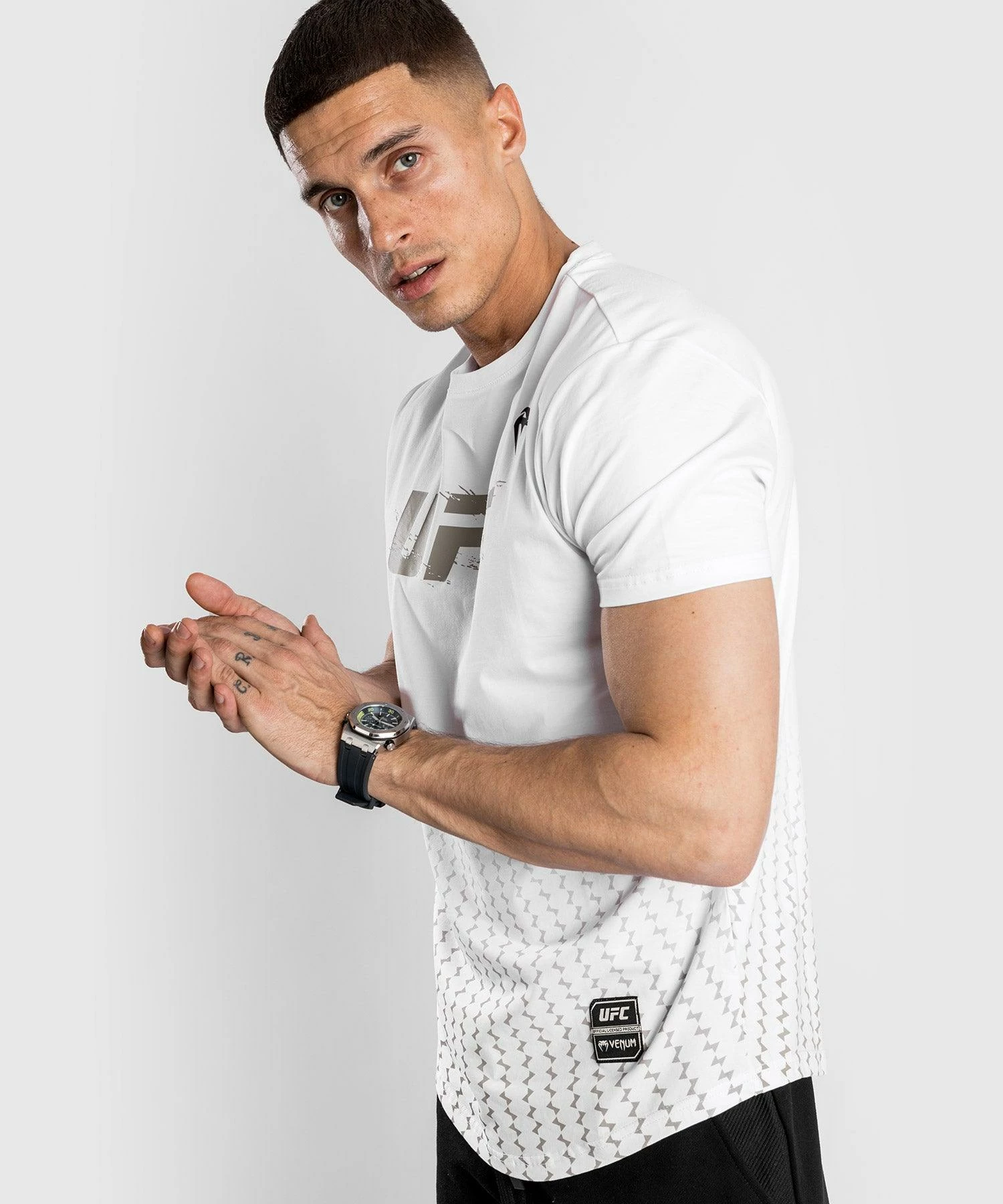 UFC Venum Authentic Fight Week Men's 2.0 Short Sleeve T-Shirt - White 1 UFC Venum Authentic Fight Week Men's 2.0 Short Sleeve T-Shirt - White