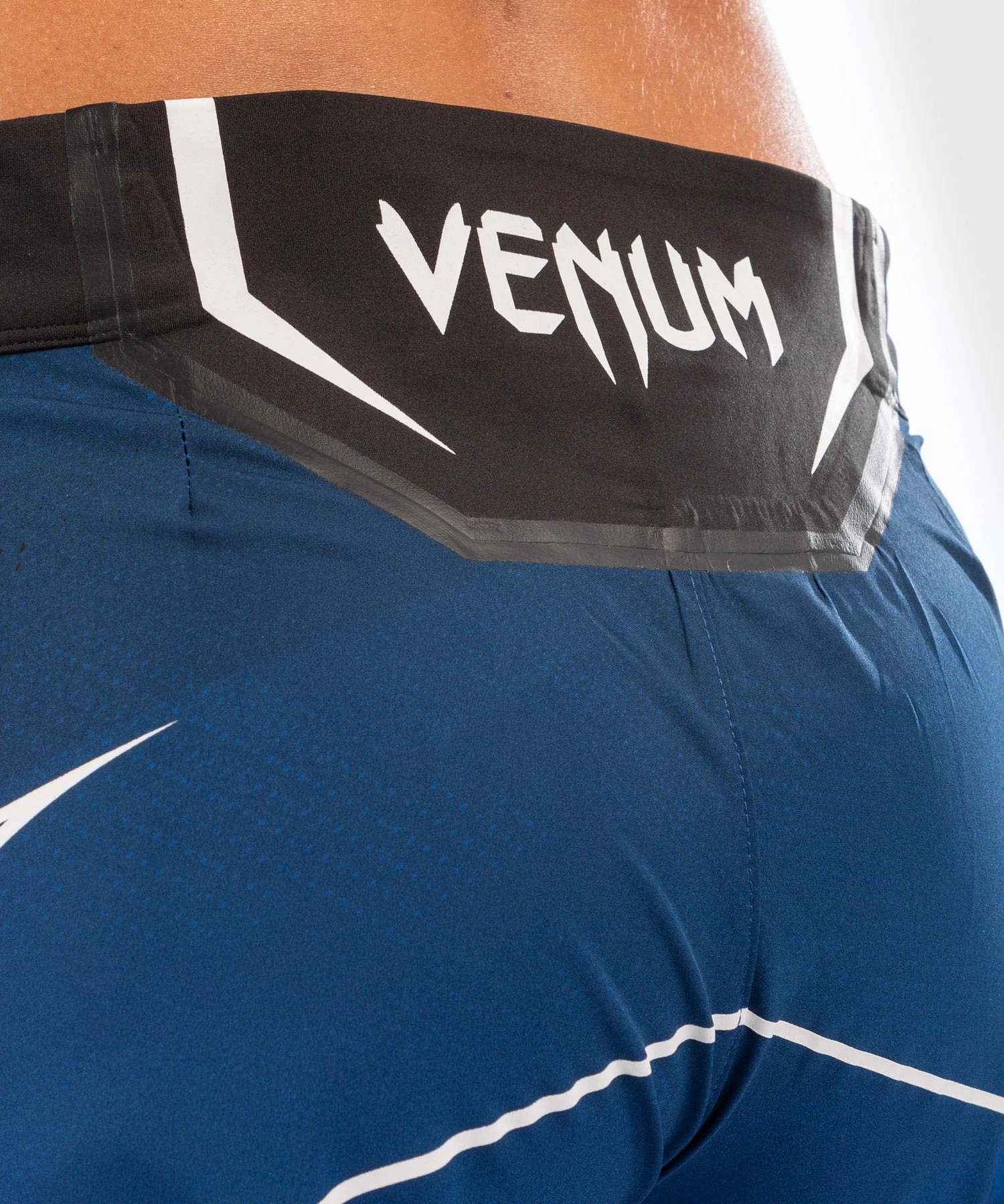 UFC Venum Authentic Fight Night Women's Shorts - Long Fit - Blue 6 UFC Venum Authentic Fight Night Women's Shorts - Long Fit - Blue - Image 6