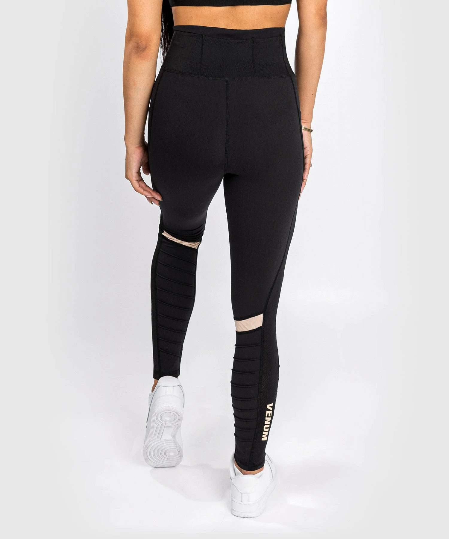 Venum Moto Leggings - For Women - Black/Sand 2 Venum Moto Leggings - For Women - Black/Sand - Image 2