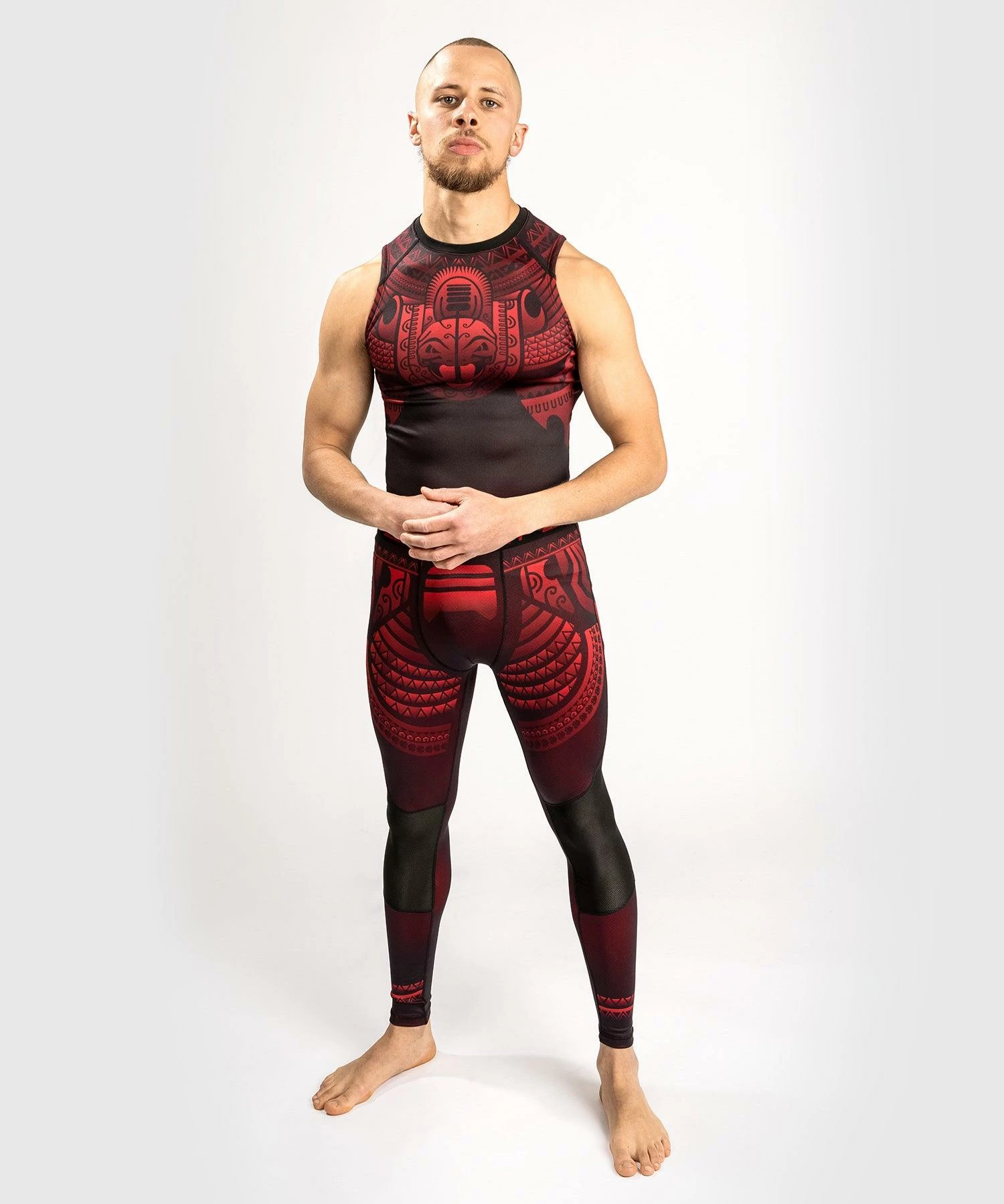 Venum Nakahi Rashguard - Sleeveless - Black/Red 5 Venum Nakahi Rashguard - Sleeveless - Black/Red - Image 5