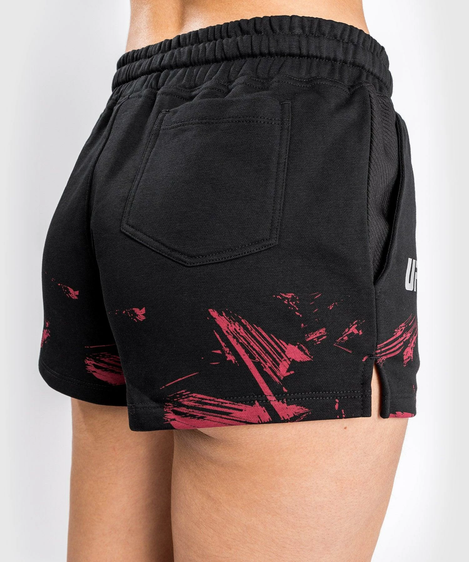 UFC Venum Authentic Fight Week Women's 2.0 Short - Black/Red 4 UFC Venum Authentic Fight Week Women's 2.0 Short - Black/Red - Image 4