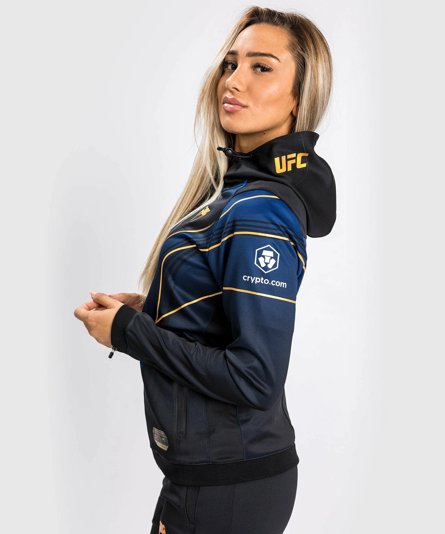 CSD FASHION UFC Authentic Fight Night 2.0 Kit By Venum Women's Walkout Hoodie - Midnight - Champion - Image 2