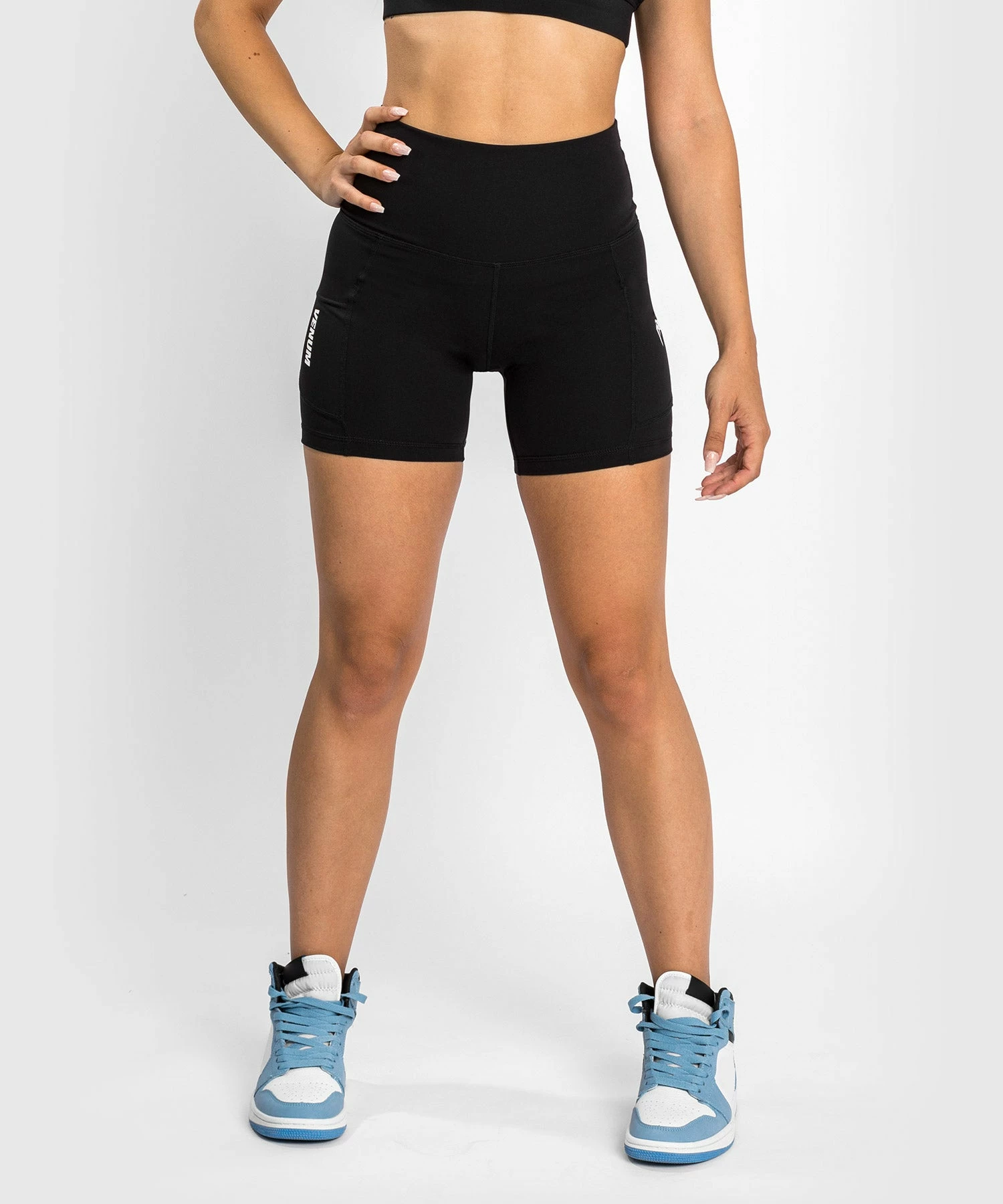 Venum Essential Women's Bike Shorts - Black 5 Venum Essential Women's Bike Shorts - Black - Image 5