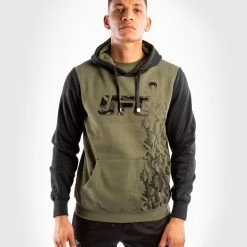 UFC Venum Authentic Fight Week Men's Pullover Hoodie - Khaki