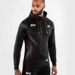 UFC Venum Authentic Fight Night Men's Walkout Hoodie - Black