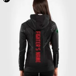 UFC Venum Fighters Authentic Fight Night Women's Walkout Hoodie - Black