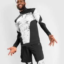 Venum G-Fit Marble Dry Tech Long Sleeves Zip Collar - Marble