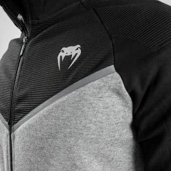 Venum Laser Evo 2.0 Hoodie - Light Heather Grey -Venum store HOODIES LASER EVO GREY BLACK 09