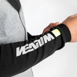 Venum Laser Evo 2.0 Hoodie - Light Heather Grey -Venum store HOODIES LASER EVO GREY BLACK 11
