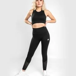 Venum Sparring Seamless 7/8 Leggings - For Women - Black -Venum store LEGGINGS 7 8 SPARRING BLACK 04