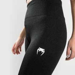 Venum Sparring Seamless 7/8 Leggings - For Women - Black -Venum store LEGGINGS 7 8 SPARRING BLACK 06