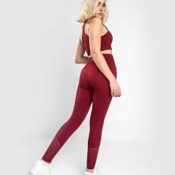 Venum Sparring Seamless 7/8 Leggings - For Women - Burgundy