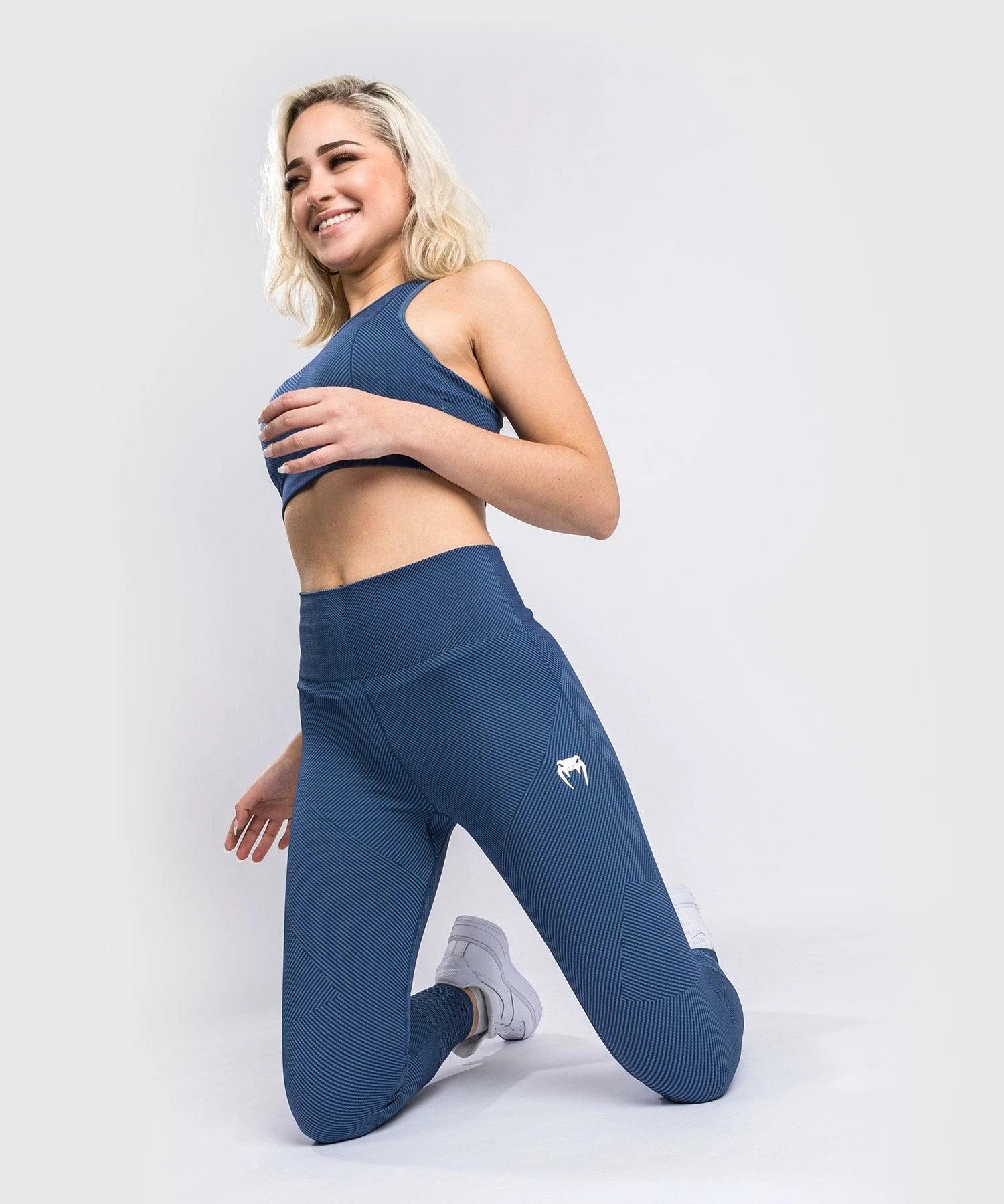 Venum Sparring Seamless 7/8 Leggings - For Women - Navy Blue 7 Venum Sparring Seamless 7/8 Leggings - For Women - Navy Blue - Image 7