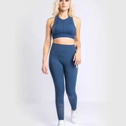 Venum Sparring Seamless 7/8 Leggings - For Women - Navy Blue 11 Venum Sparring Seamless 7/8 Leggings - For Women - Navy Blue -Venum store LEGGINGS 7 8 SPARRING NAVYBLUE 06