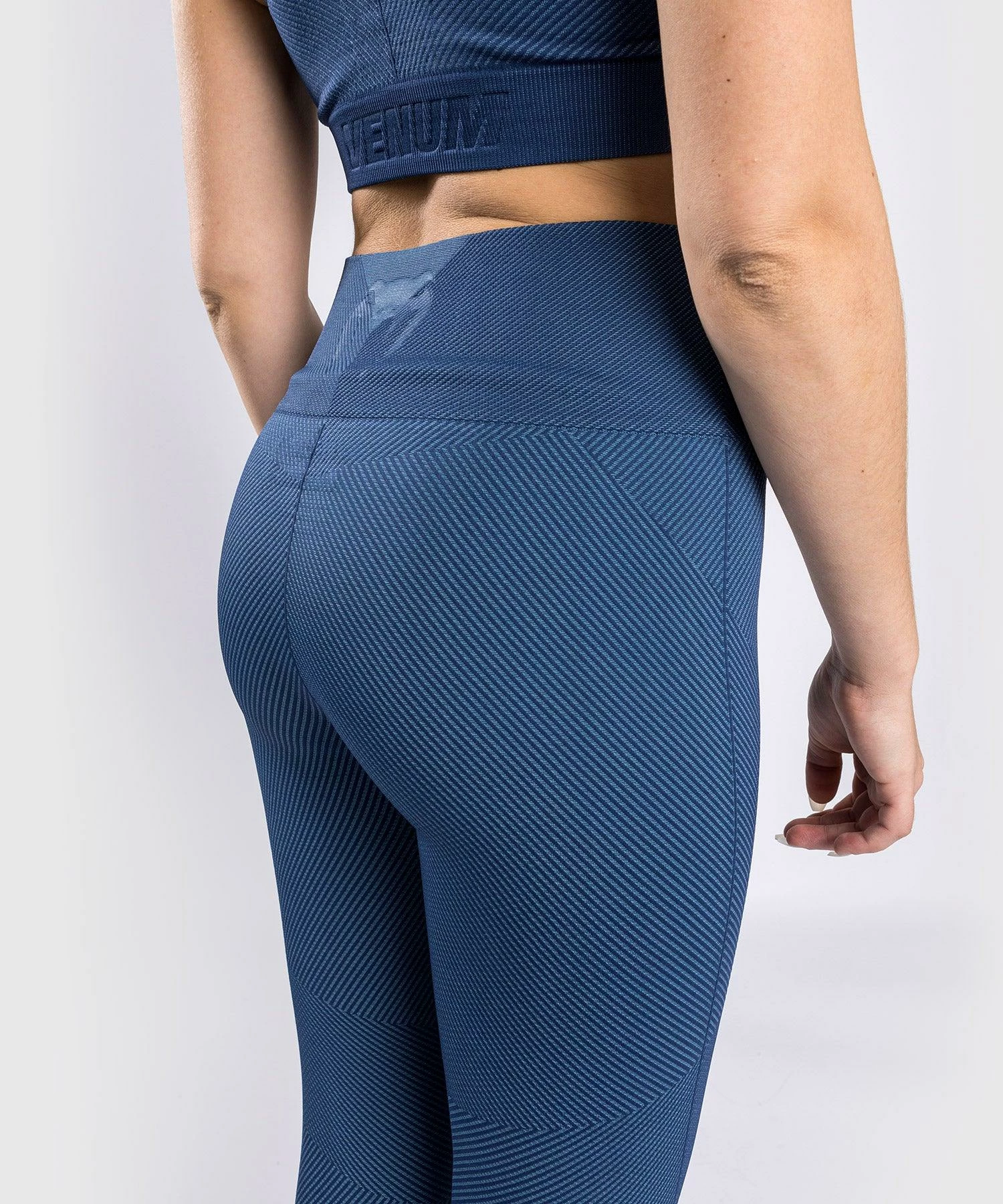 Venum Sparring Seamless 7/8 Leggings - For Women - Navy Blue 5 Venum Sparring Seamless 7/8 Leggings - For Women - Navy Blue - Image 5