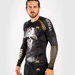Venum Skull Rashguard - Long Sleeves - Black -Venum store RASH LS SKULL BLACK SD 02 1