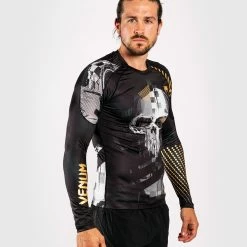 Venum Skull Rashguard - Long Sleeves - Black -Venum store RASH LS SKULL BLACK SD 03 1