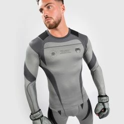 Venum Stone Rashguard - Long Sleeves - Mineral Green