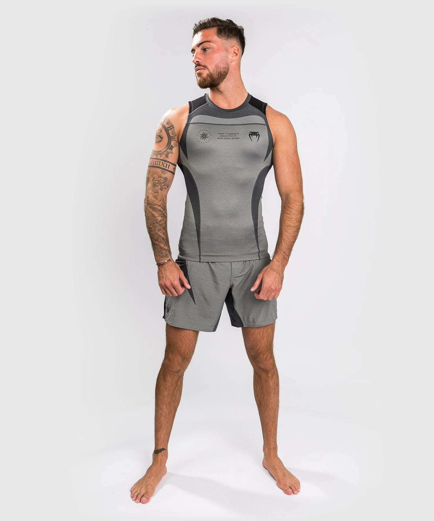 Venum Stone Rashguard Sleeveless - Mineral Green 1 Venum Stone Rashguard Sleeveless - Mineral Green