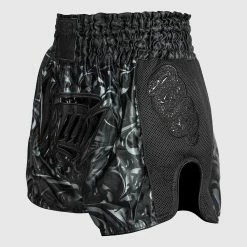 Venum Absolute 2.0 Muay Thai Shorts - Black/Black -Venum store SHORT MUAYTHAI ABSOLUTE2.0 BLACK BLACK 02 1