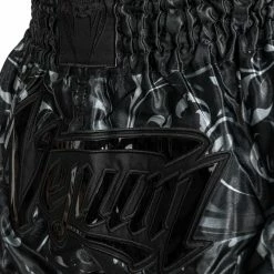 Venum Absolute 2.0 Muay Thai Shorts - Black/Black -Venum store SHORT MUAYTHAI ABSOLUTE2.0 BLACK BLACK 05 1