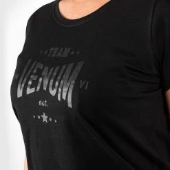 Venum Team 2.0 T-Shirt - For Women - Black/Black 5 Venum Team 2.0 T-Shirt - For Women - Black/Black -Venum store TS TEAM2.0 LIGHT BLACK BLACK 04