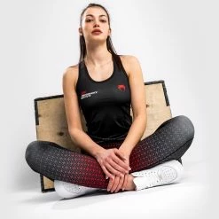 UFC Venum Performance Institute Dry Tech Tank Top - For Women - Black/Red