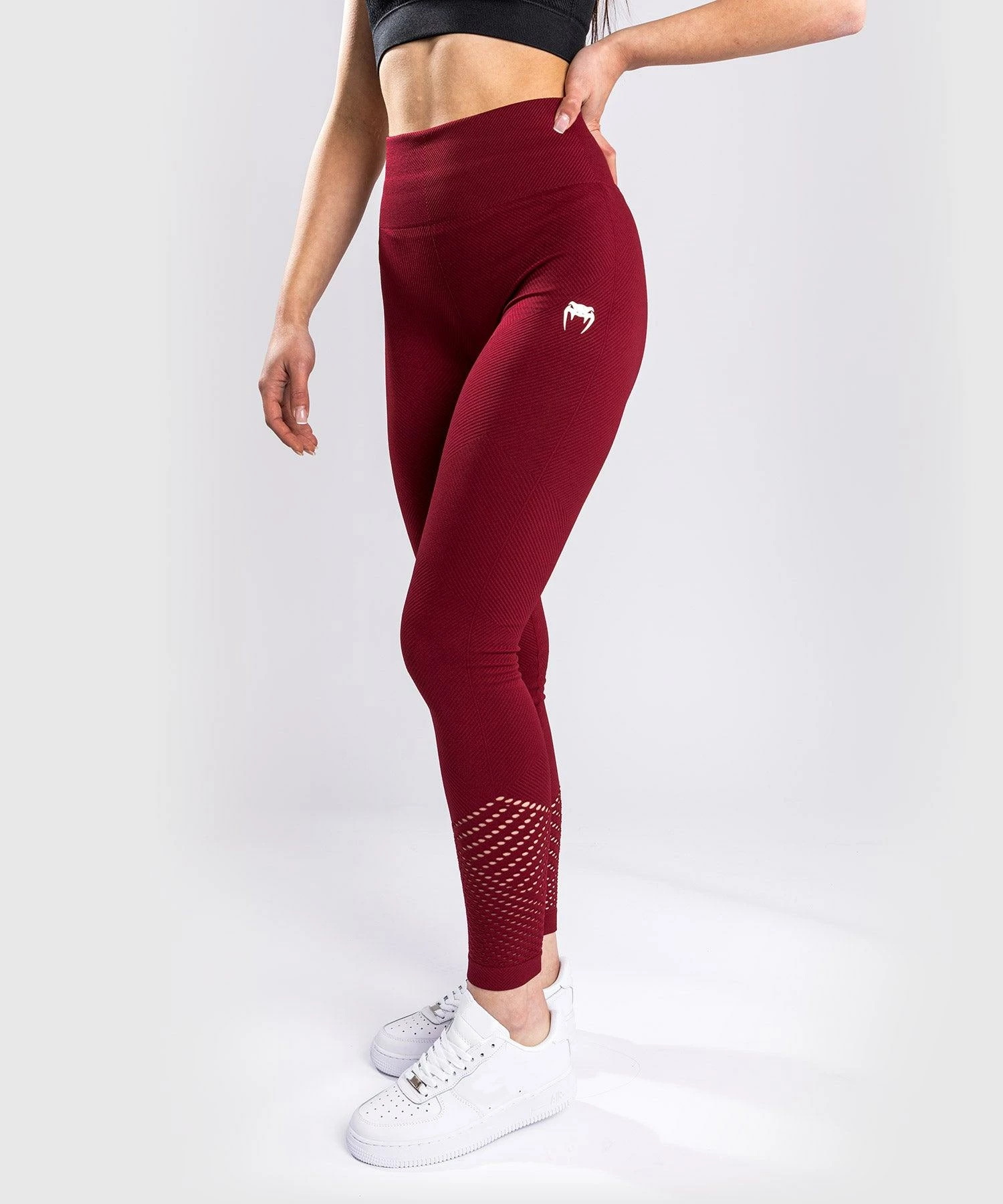 Venum Sparring Seamless Leggings - For Women - Burgundy 1 Venum Sparring Seamless Leggings - For Women - Burgundy