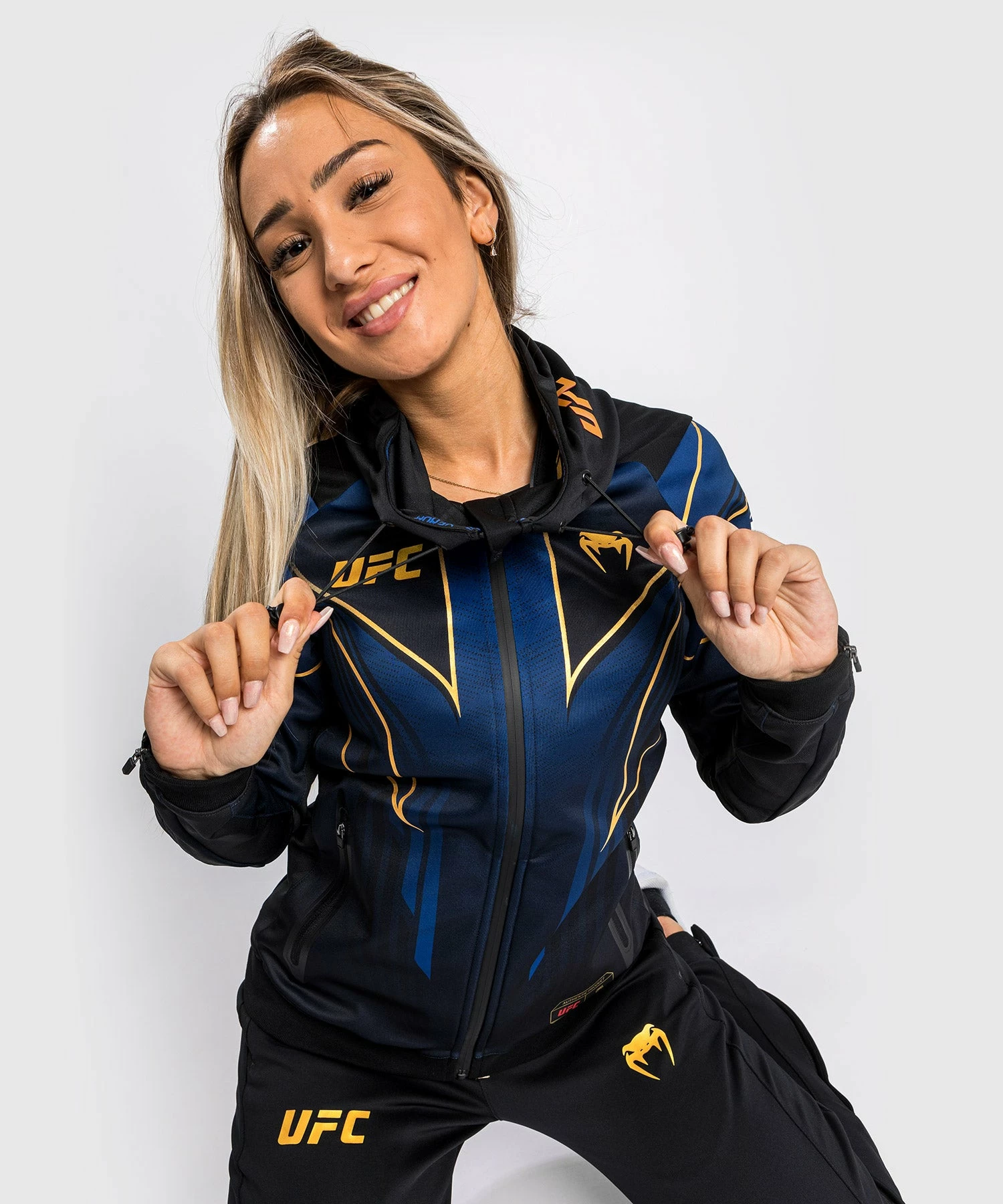 CSD FASHION UFC Authentic Fight Night 2.0 Kit By Venum Women's Walkout Hoodie - Midnight - Champion - Image 4