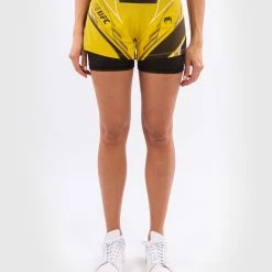 UFC Venum Authentic Fight Night Women's Shorts - Short Fit - Yellow