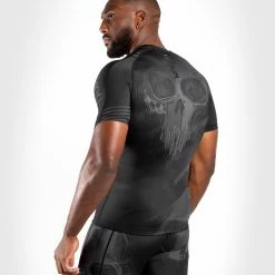 Venum Skull Rashguard - Short Sleeves - Black/Black