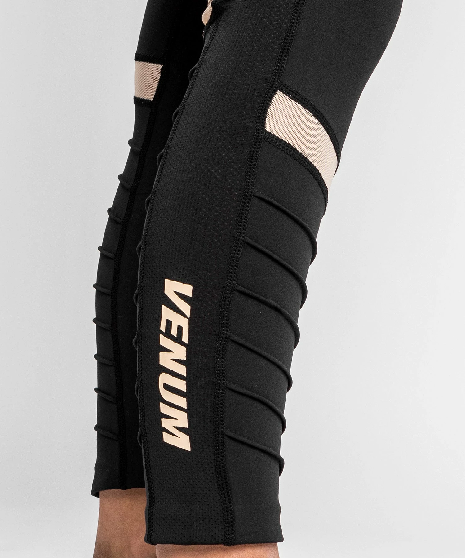 Venum Moto Leggings - For Women - Black/Sand 7 Venum Moto Leggings - For Women - Black/Sand - Image 7