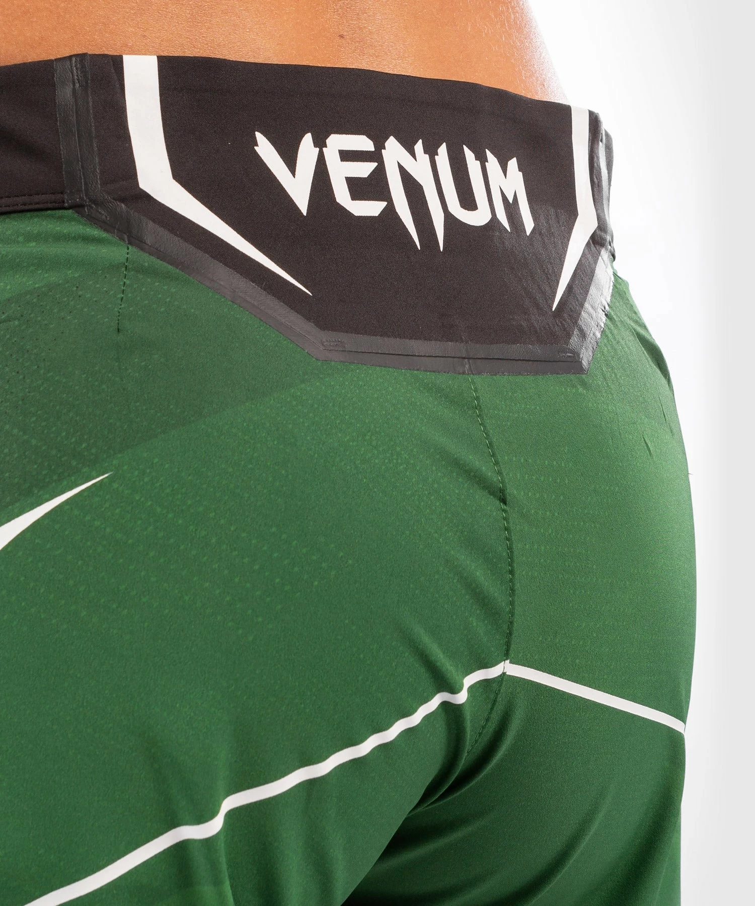 UFC Venum Authentic Fight Night Women's Shorts - Long Fit - Green 6 UFC Venum Authentic Fight Night Women's Shorts - Long Fit - Green - Image 6