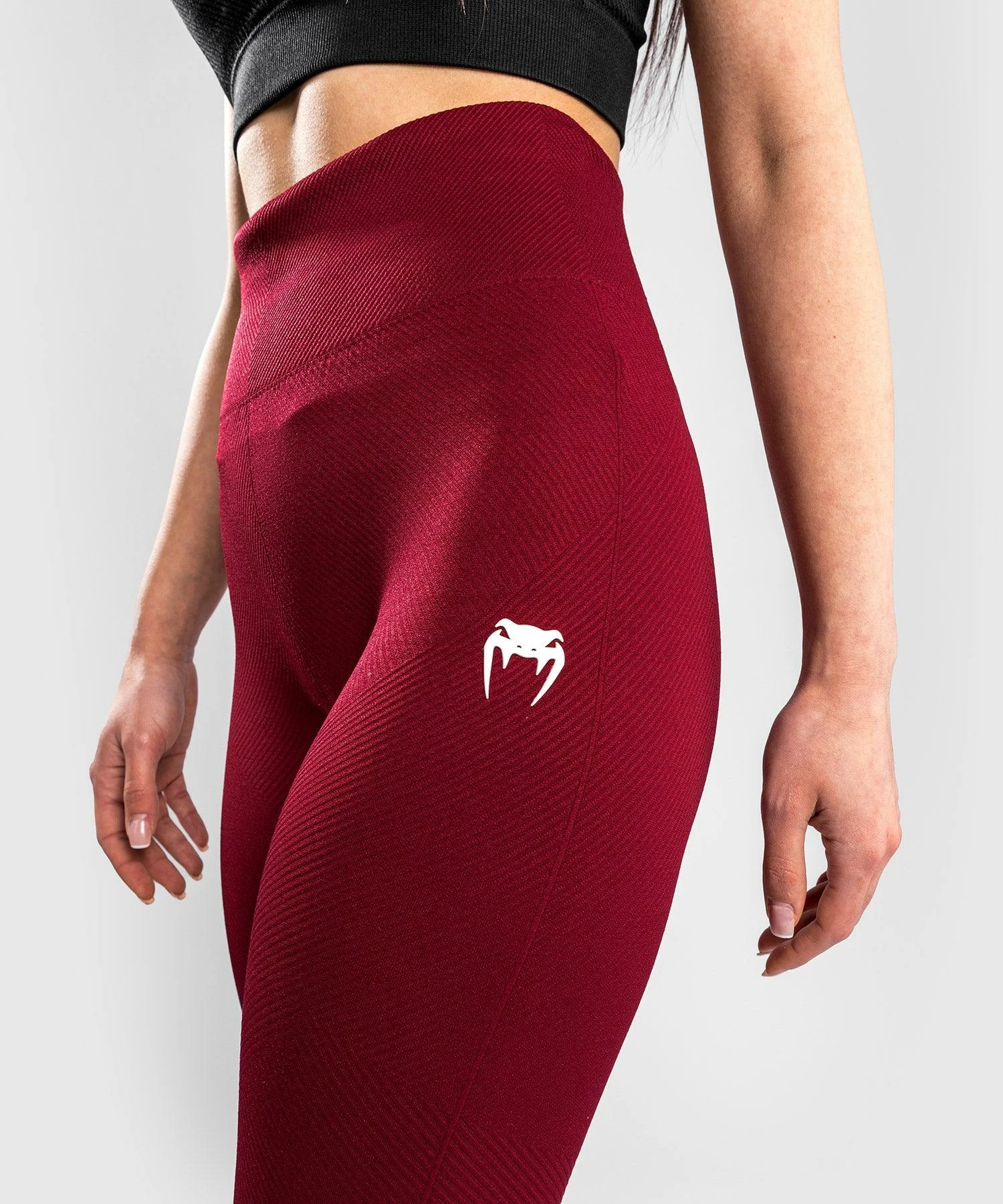 Venum Sparring Seamless Leggings - For Women - Burgundy 4 Venum Sparring Seamless Leggings - For Women - Burgundy - Image 4